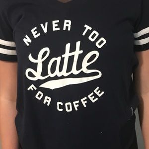 Never to latte for coffee tee☕️☕️